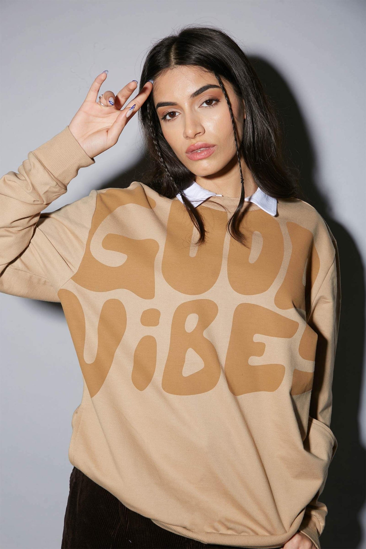 Good Vibes Oversized Heavyweight Sweatshirt