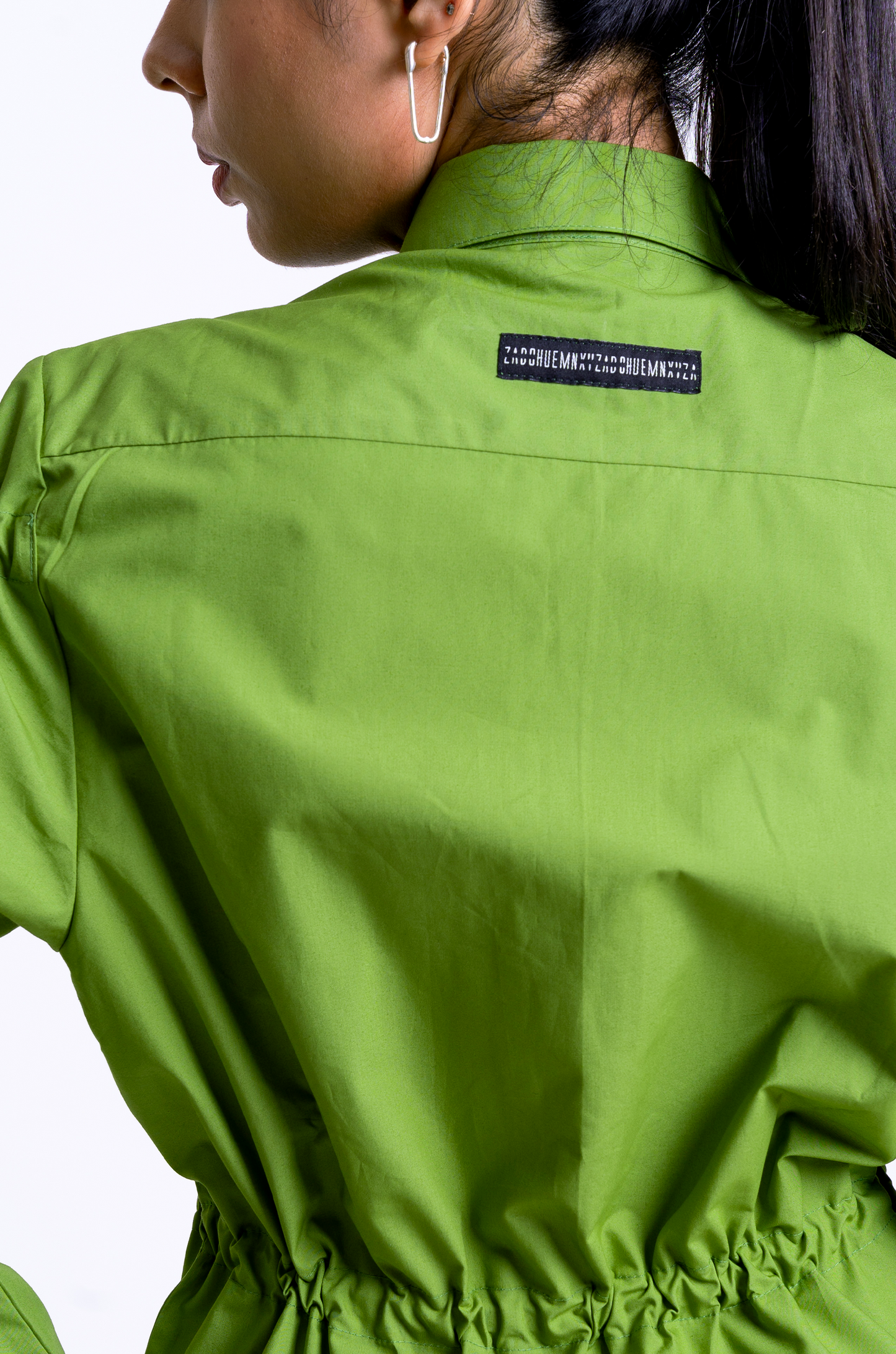 Drawstring Dress (Olive)