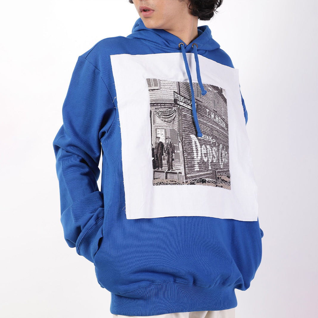 Handcrafted Vintage 'Pepsi' Hoodie