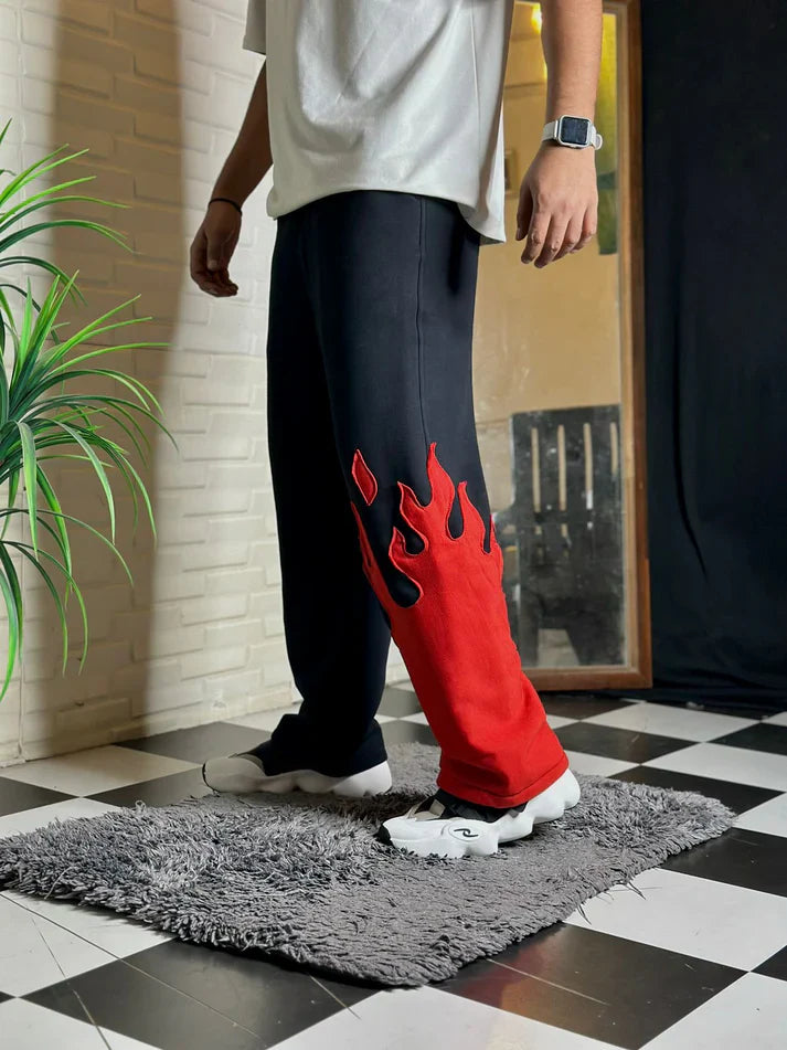 Fire Kick Bottom Cotton Pants – Bold, Flared, Unapologetically You - Prime Fitz