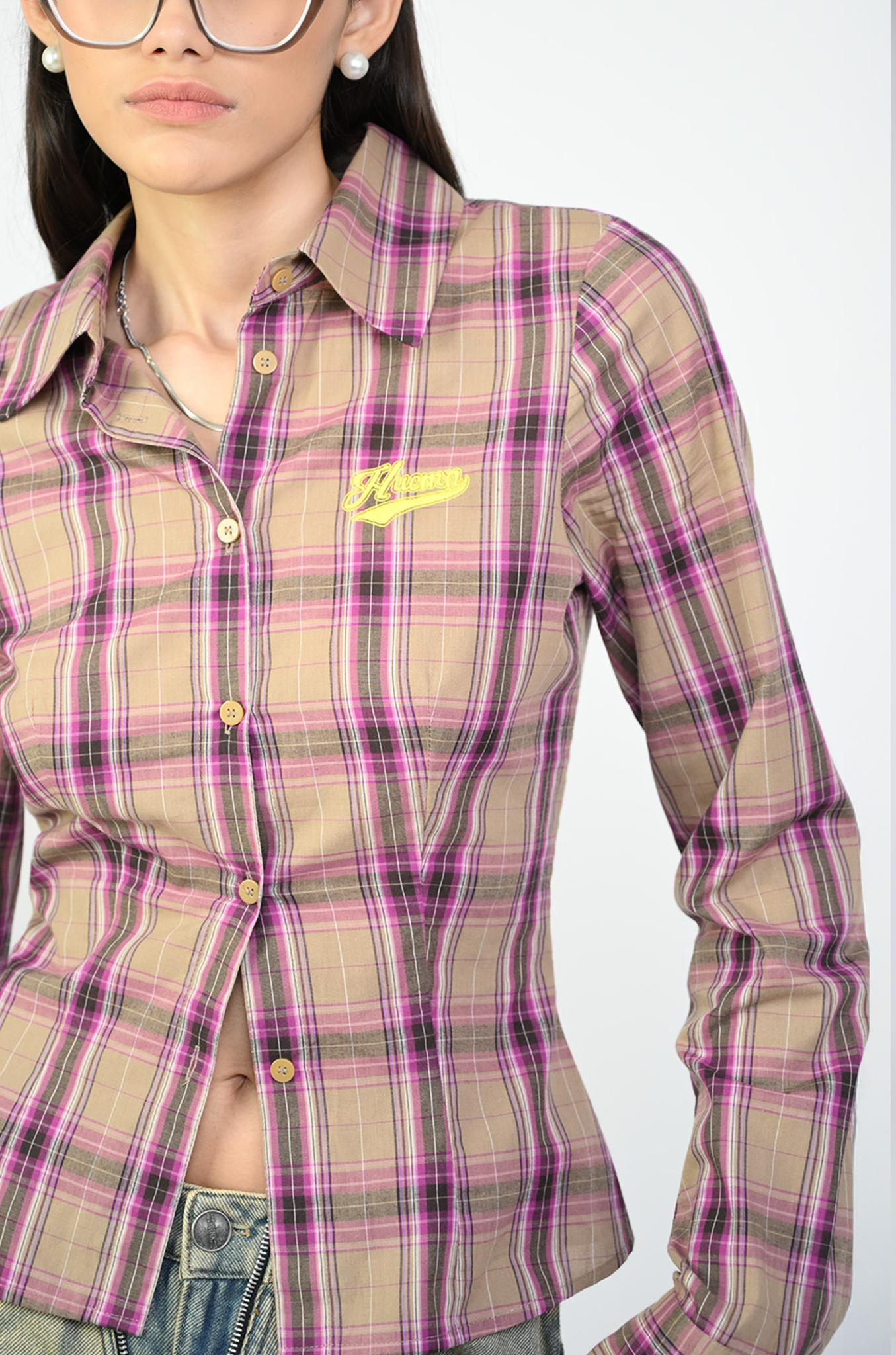 HUEMN Corset style shirt (Brown)