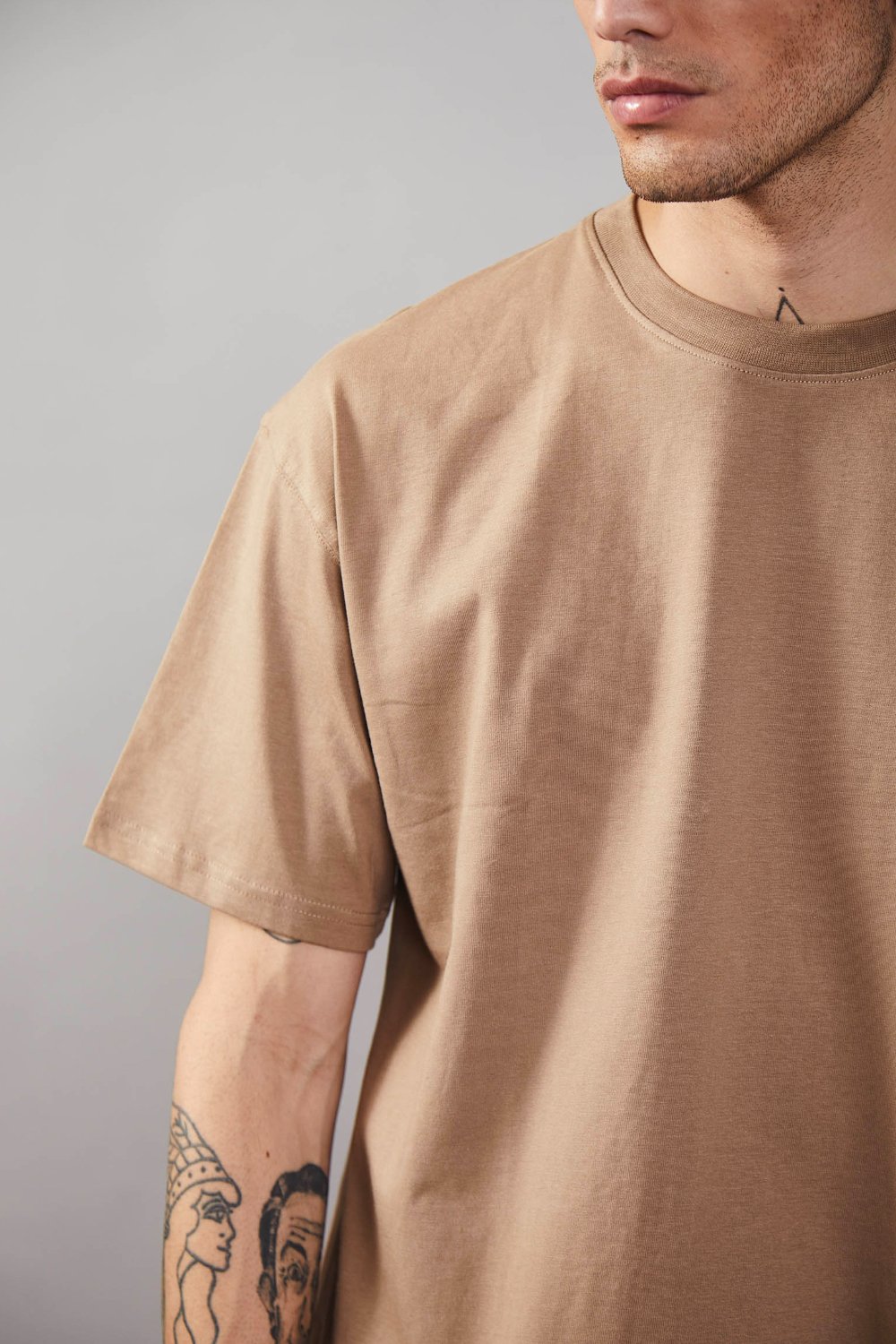 Khaki Heavyweight Oversized T-shirt