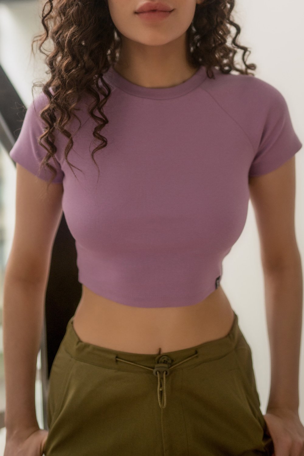 Lilac Heavyweight Baby Tee