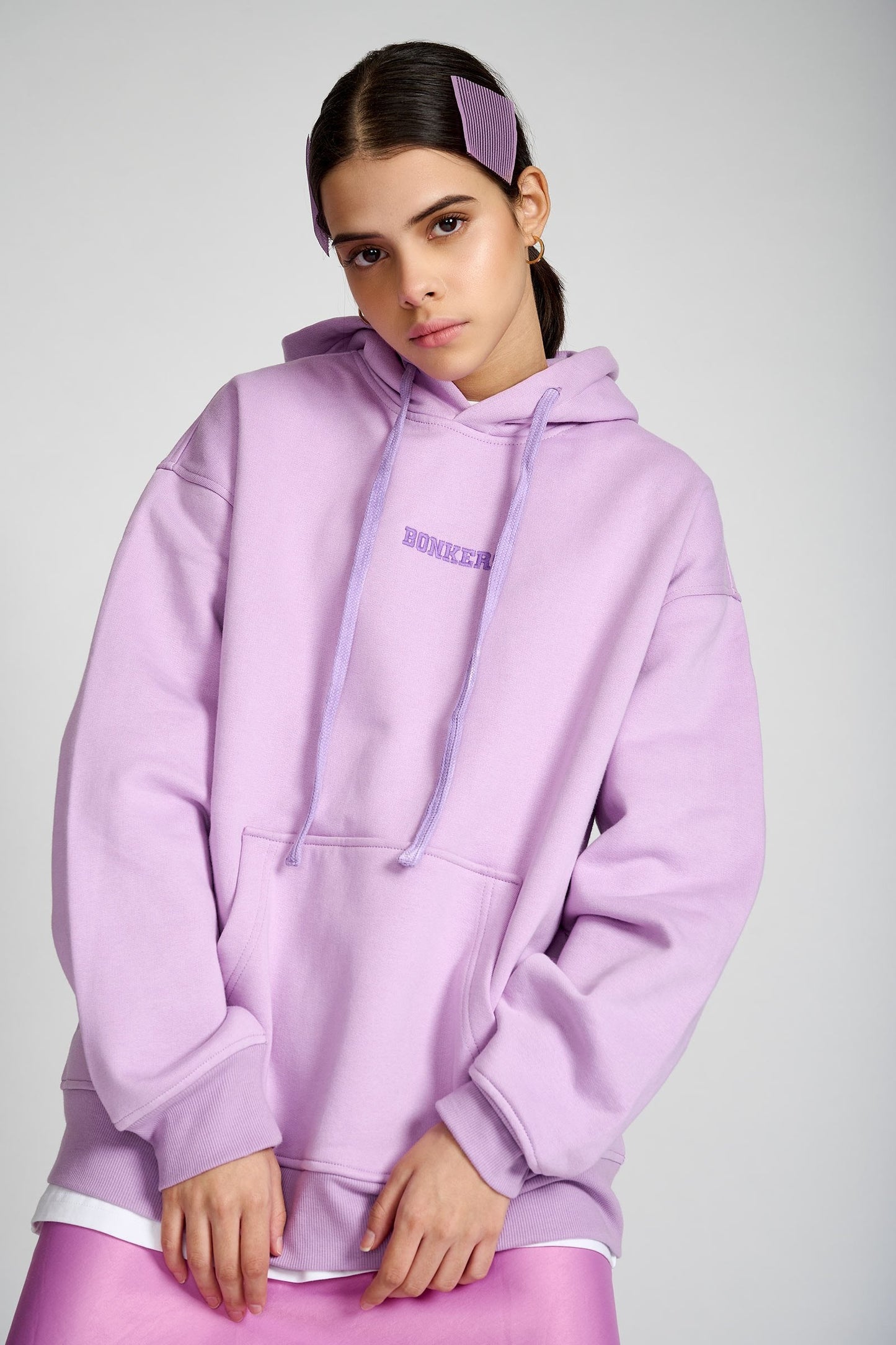 Lilac Signature Oversized Heavyweight Hoodie (Fleece) - Prime Fitz