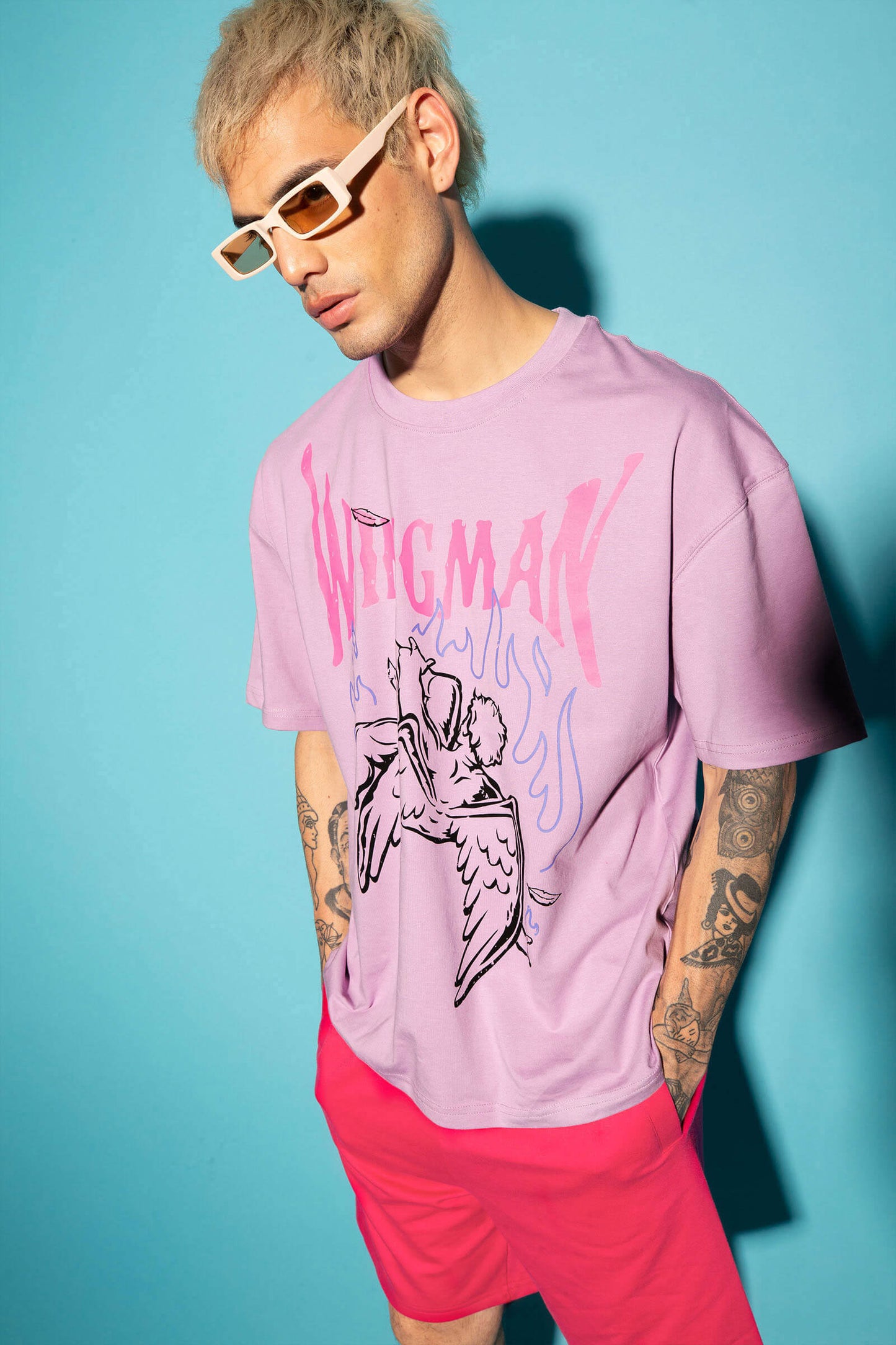Lilac Wingman Oversized T-Shirt