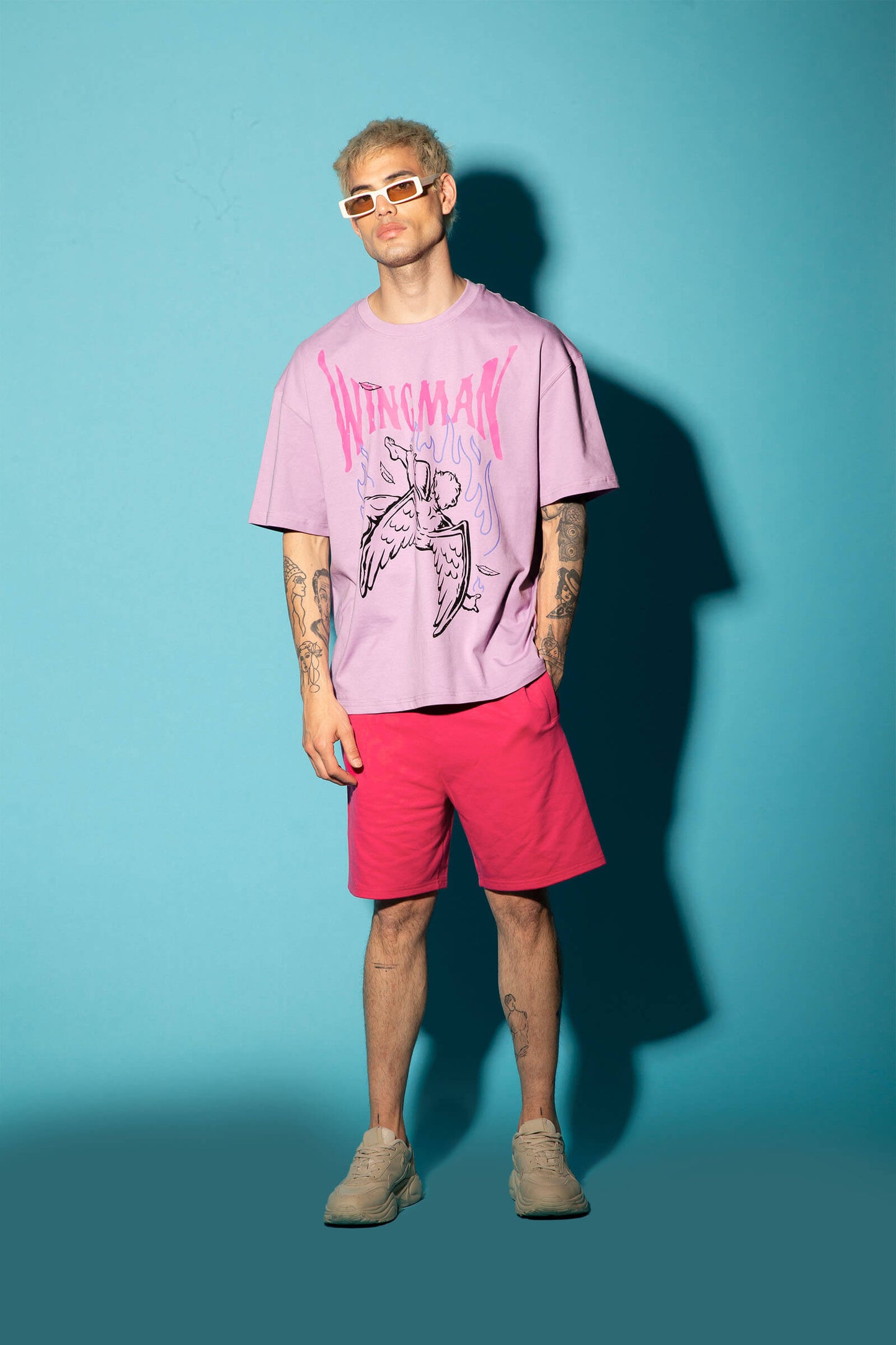 Lilac Wingman Oversized T-Shirt