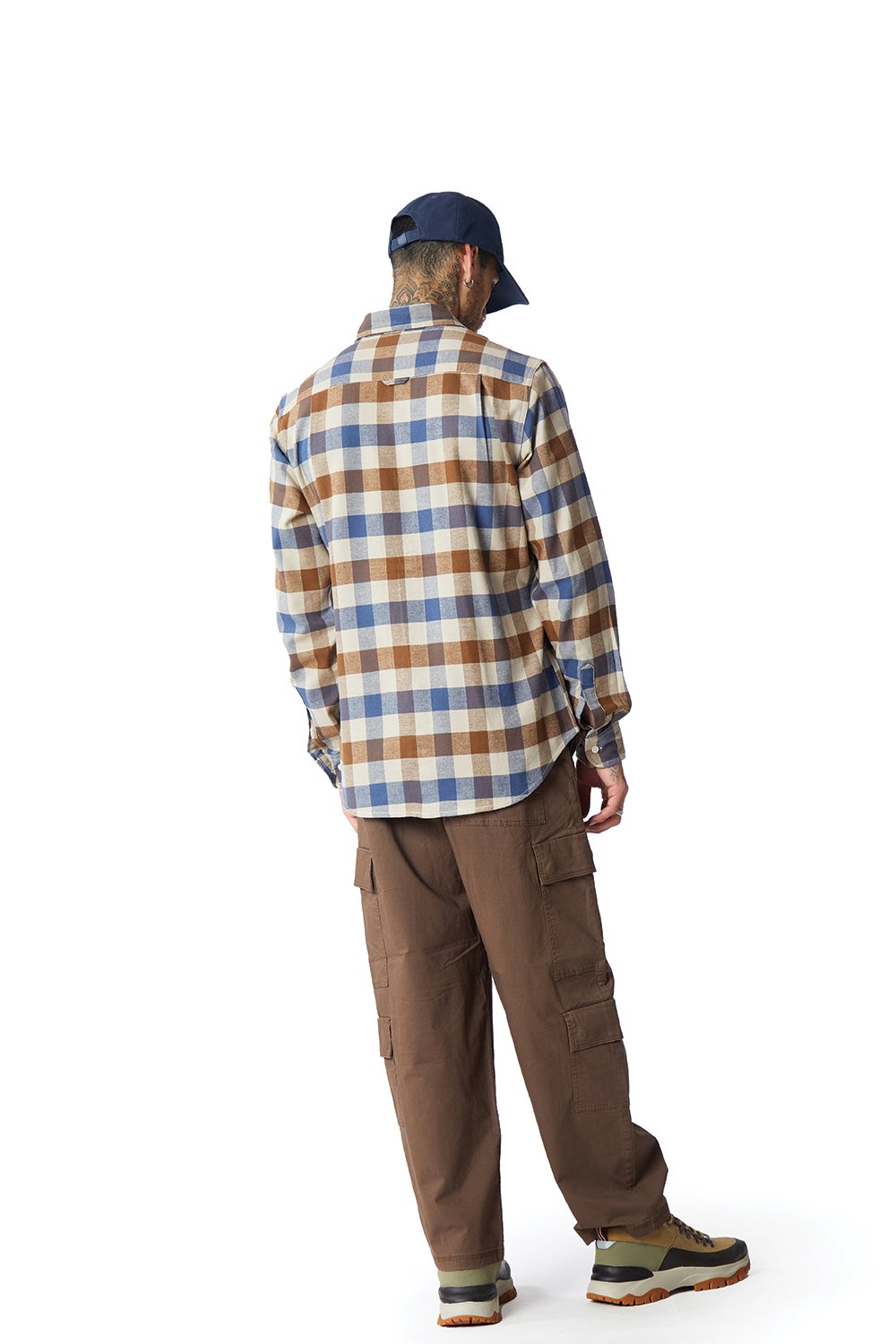 Midnight Tan Plaid Regular Fit Shirt