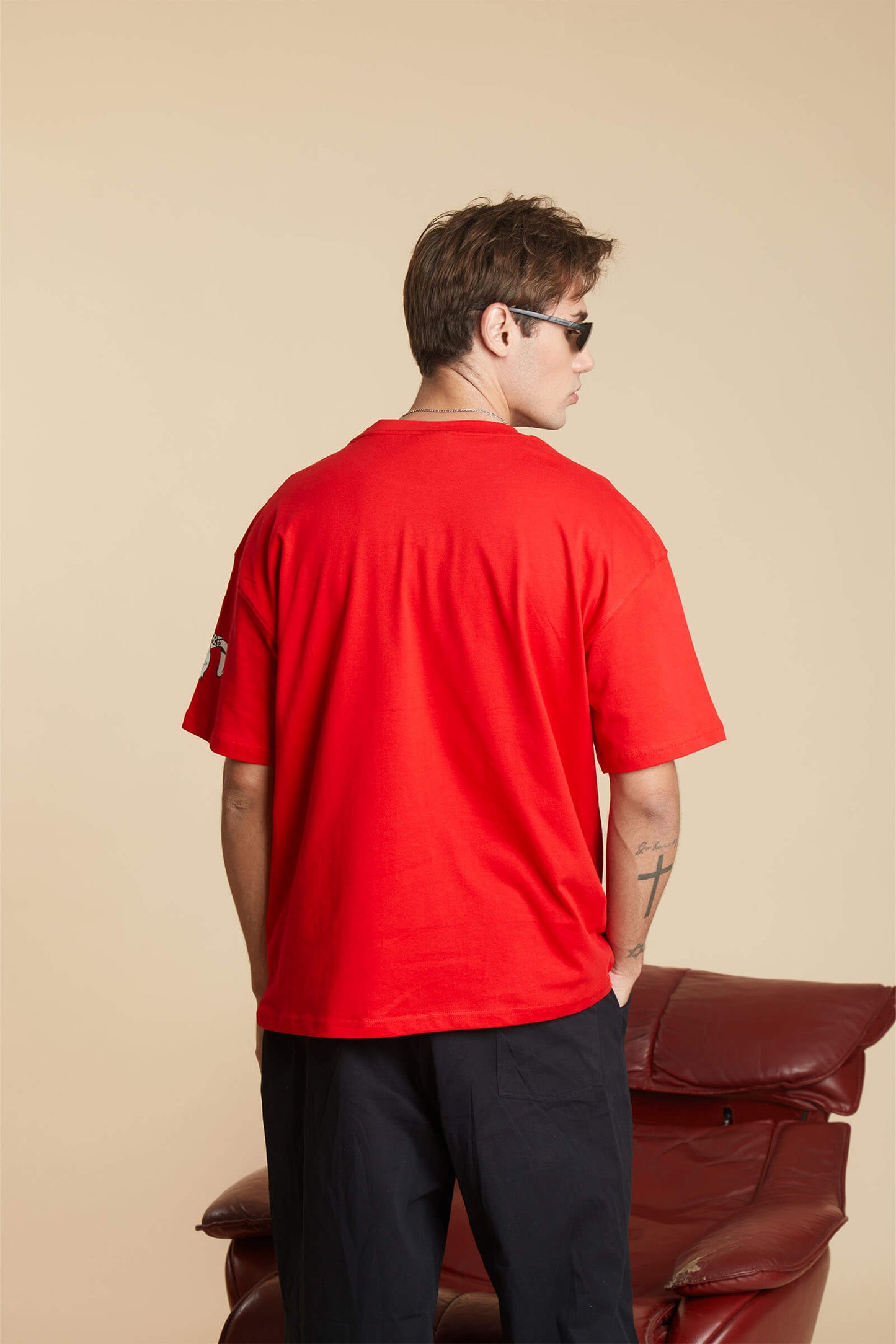 Red Cereal Killer Oversized T-shirt