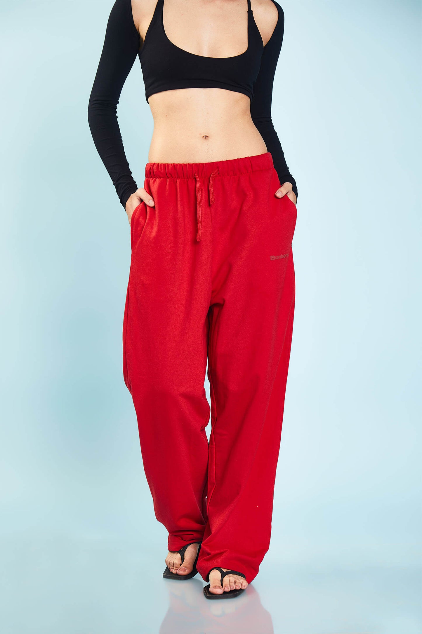 Red Loose Fit Joggers
