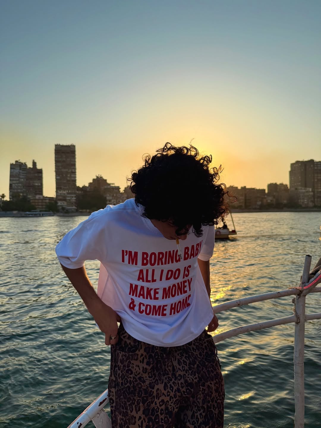 "I'm Boring Bby" Oversized Boxy Tee - Prime Fitz