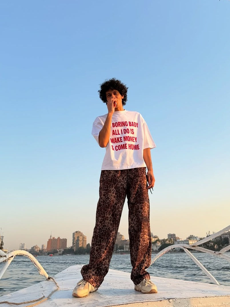 "I'm Boring Bby" Oversized Boxy Tee - Prime Fitz