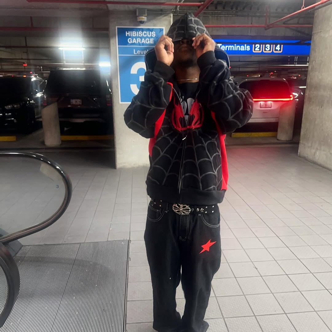 Spidey Society OG Black Zip-Up Jacket – Shadow Edition - Prime Fitz