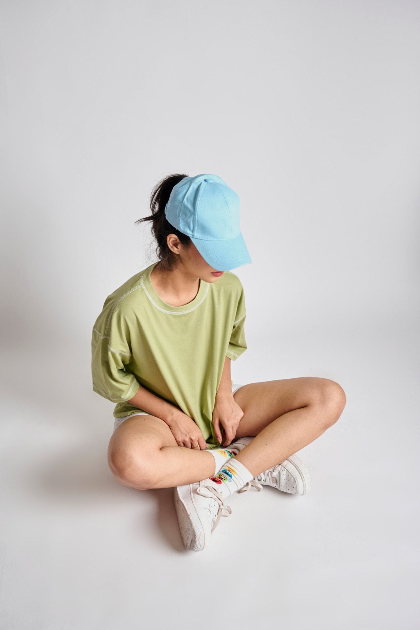 Sage Inside-Out Oversized T-shirt