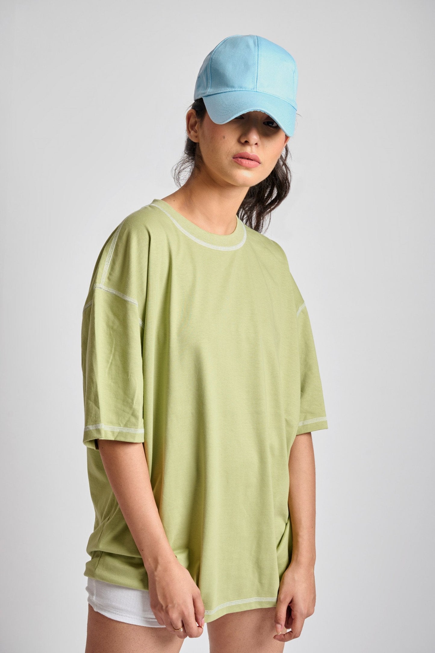 Sage Inside-Out Oversized T-shirt