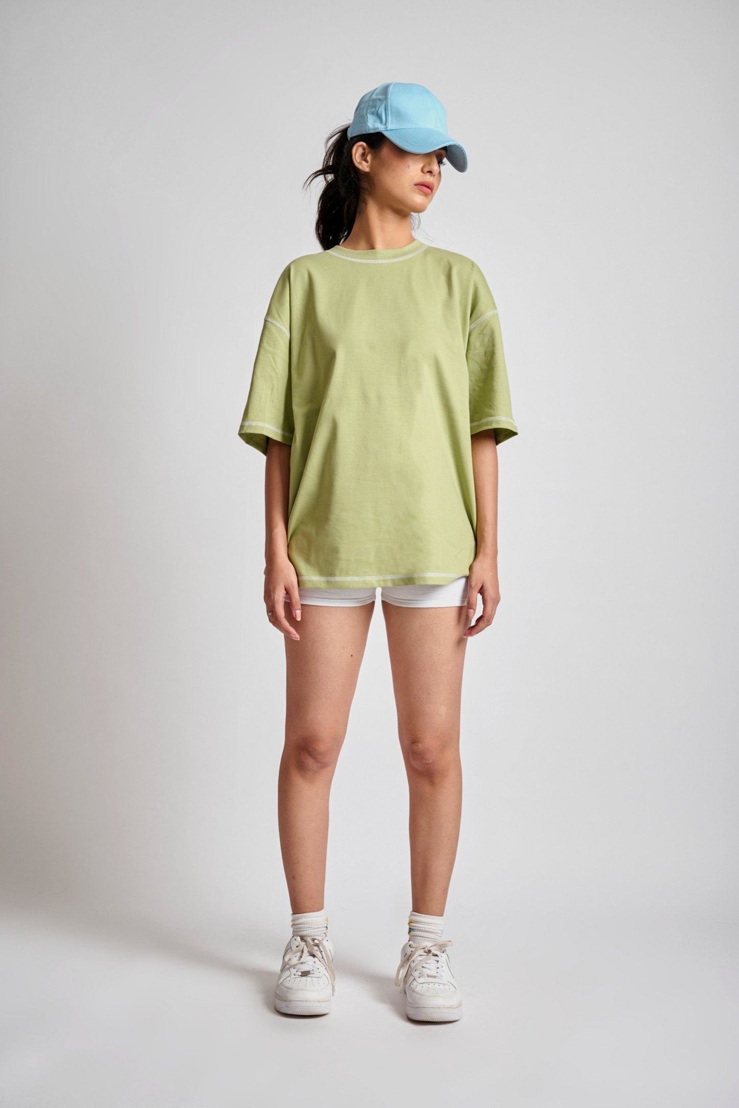 Sage Inside-Out Oversized T-shirt