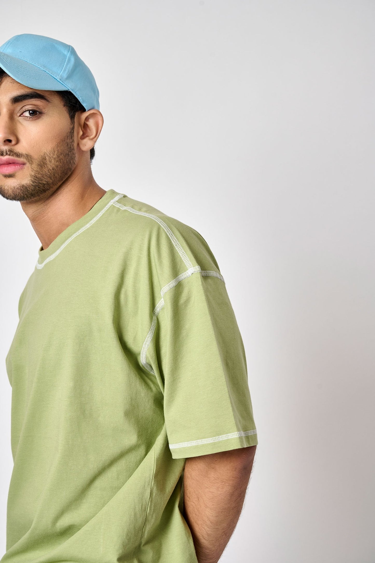 Sage Inside-Out Oversized T-shirt