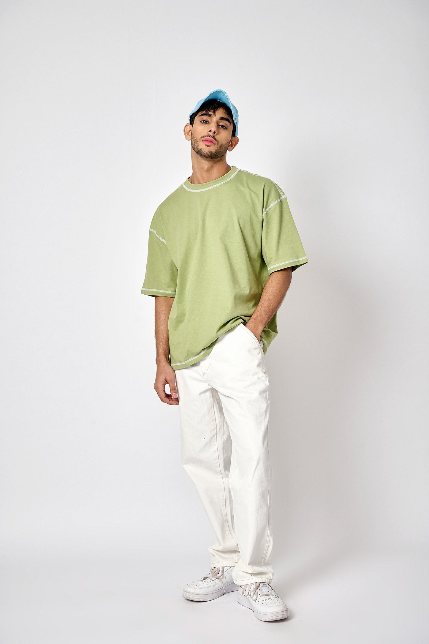 Sage Inside-Out Oversized T-shirt