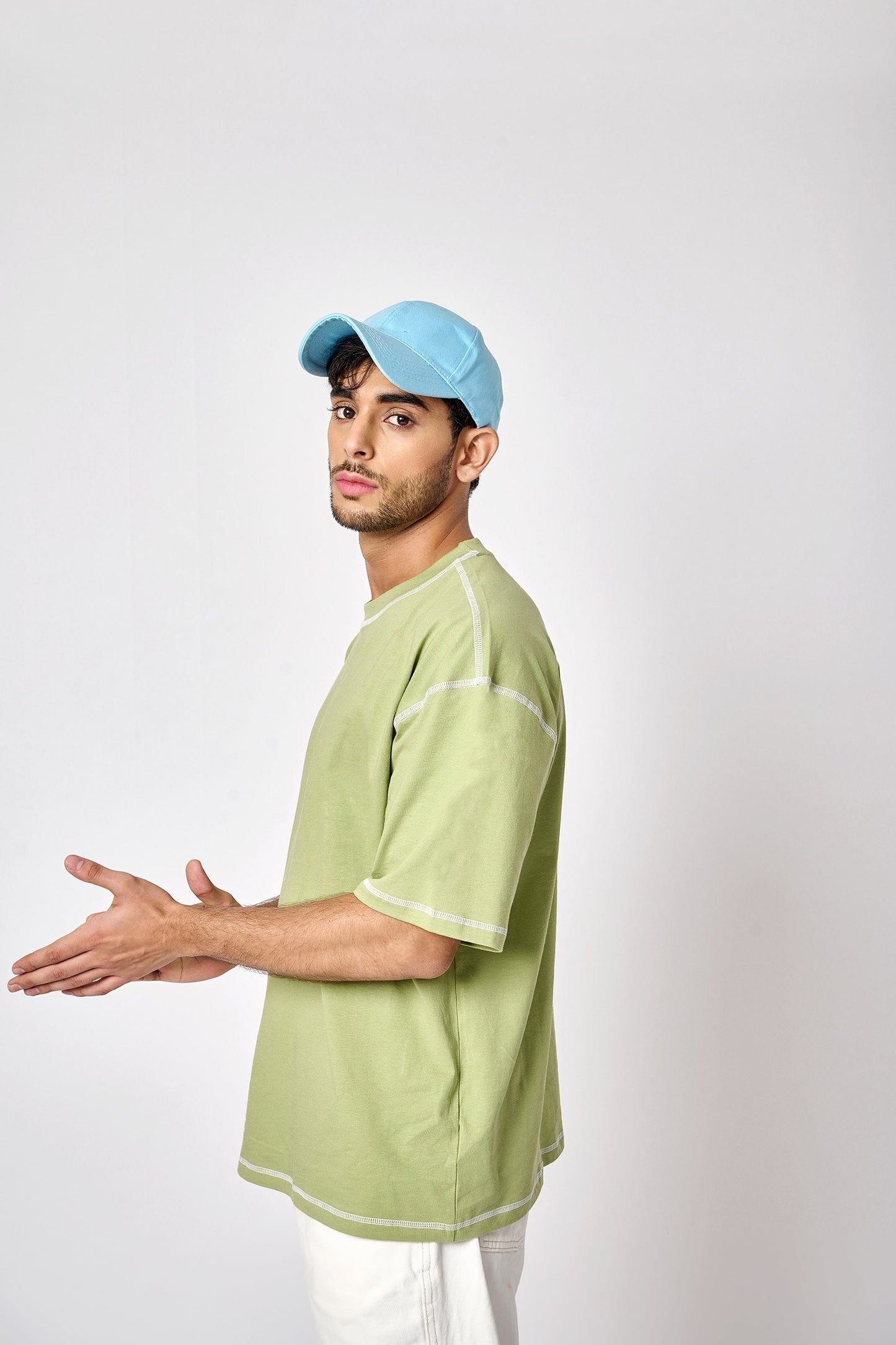 Sage Inside-Out Oversized T-shirt