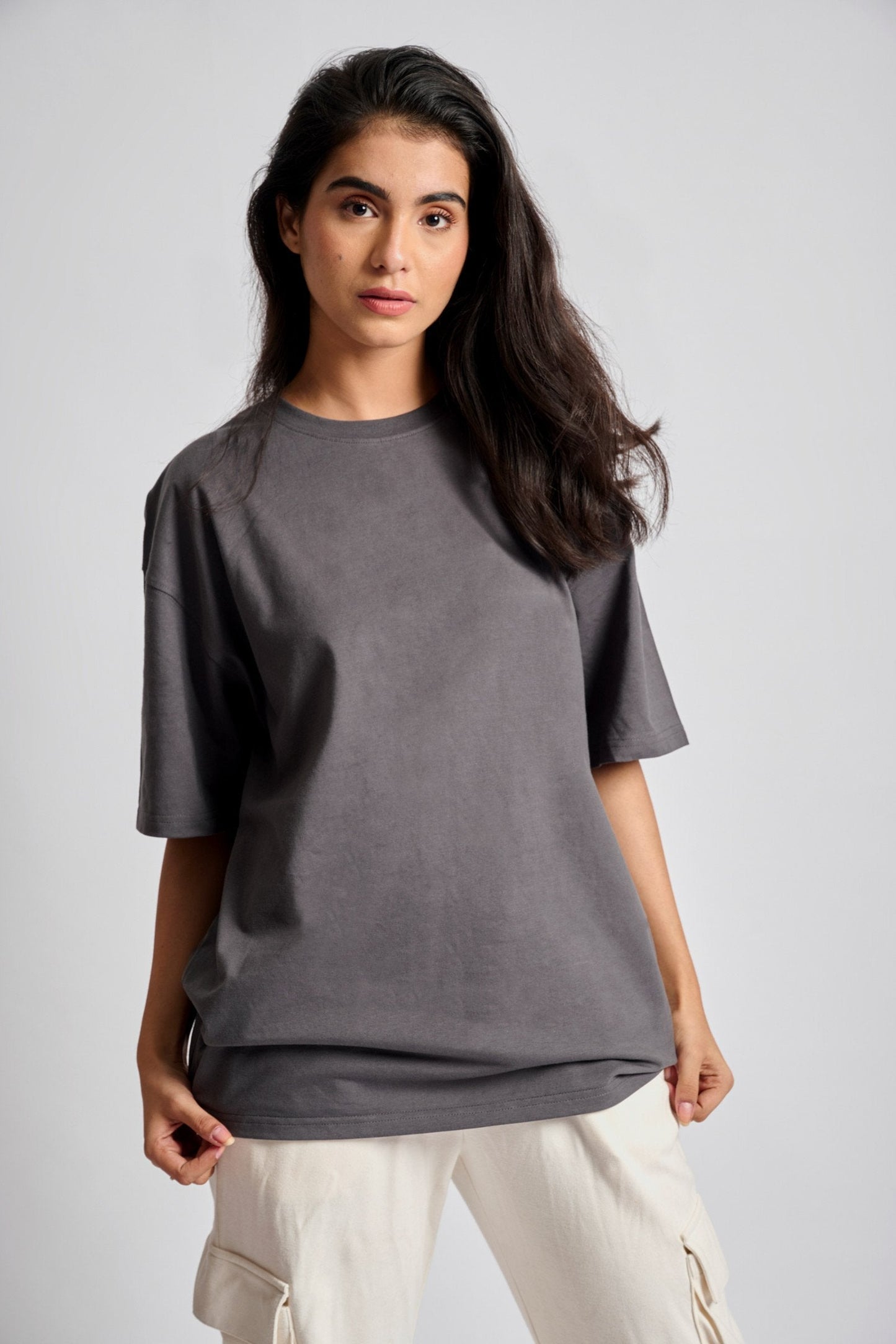 Space Grey Heavyweight Oversized T-shirt