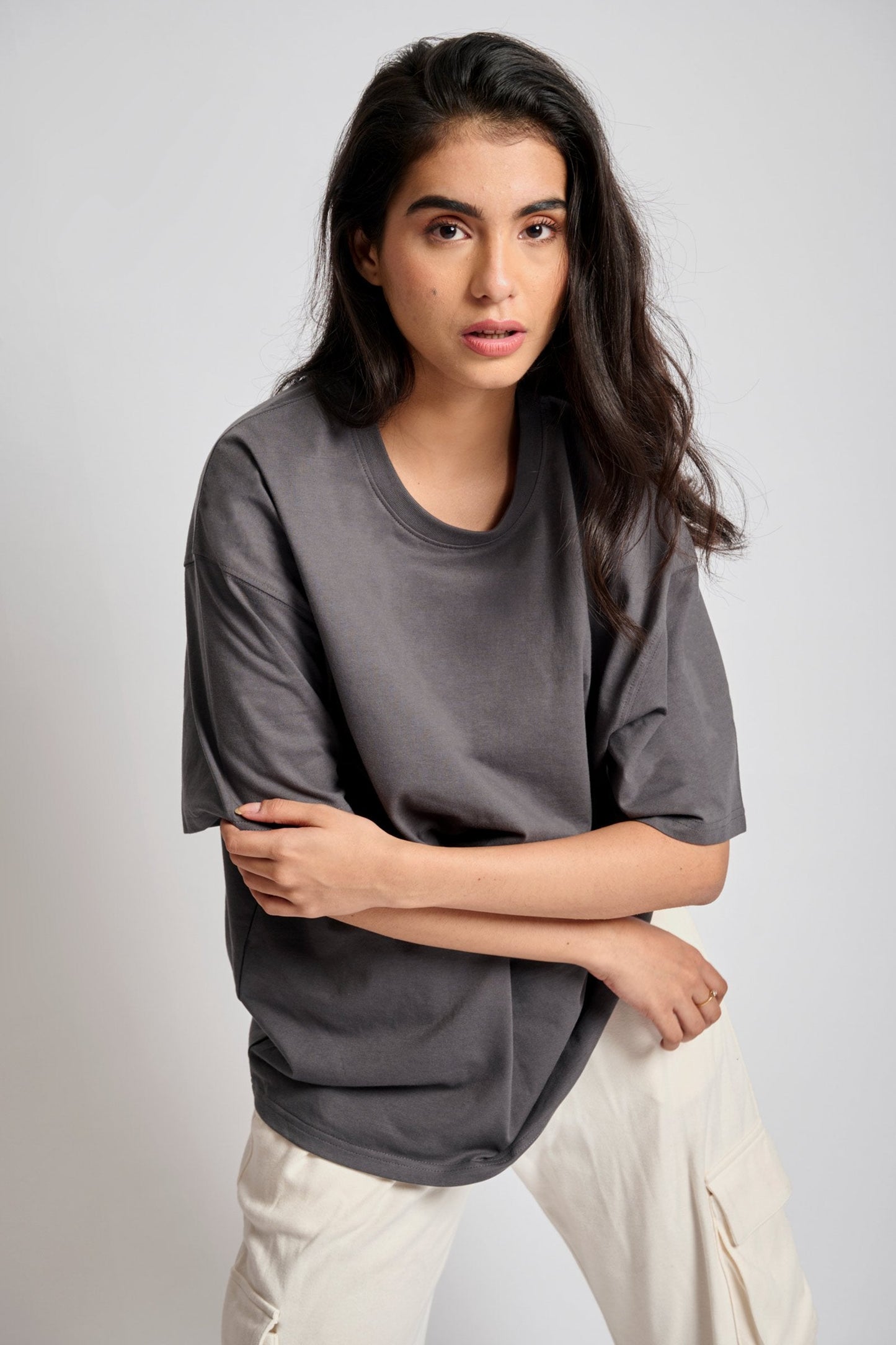 Space Grey Heavyweight Oversized T-shirt