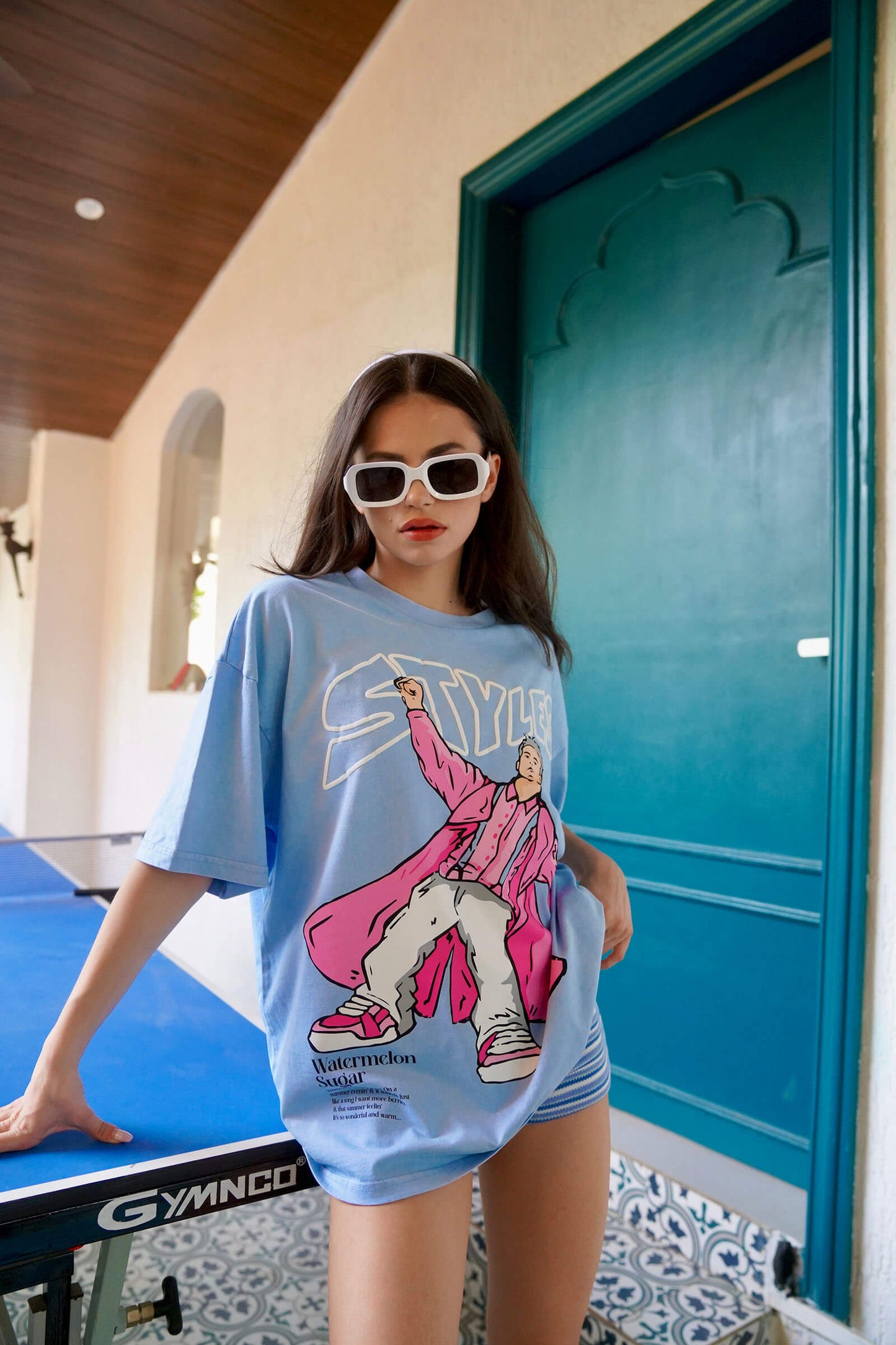 Styles Faded Effect Oversized T-Shirt