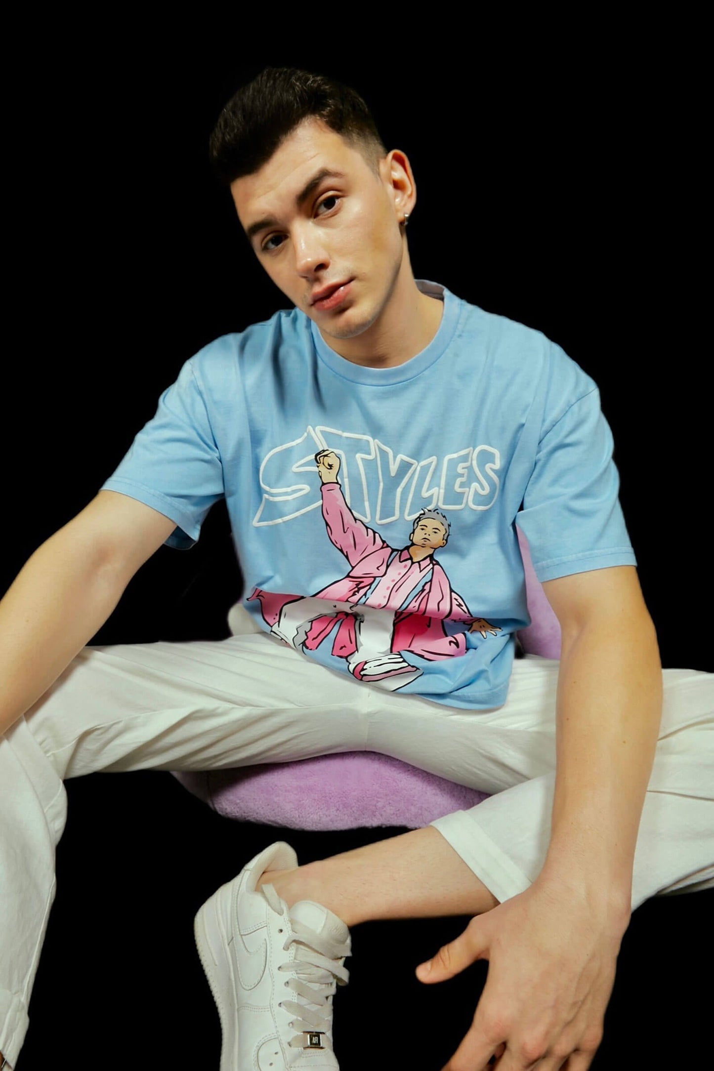 Styles Faded Effect Oversized T-Shirt