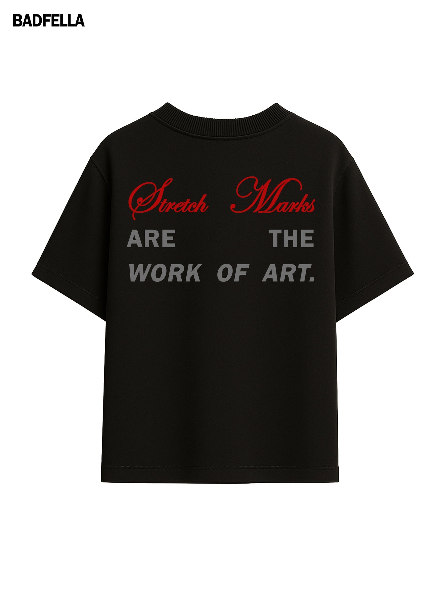 Stretch Marks Are Art Oversized Boxy Tee - Prime Fitz