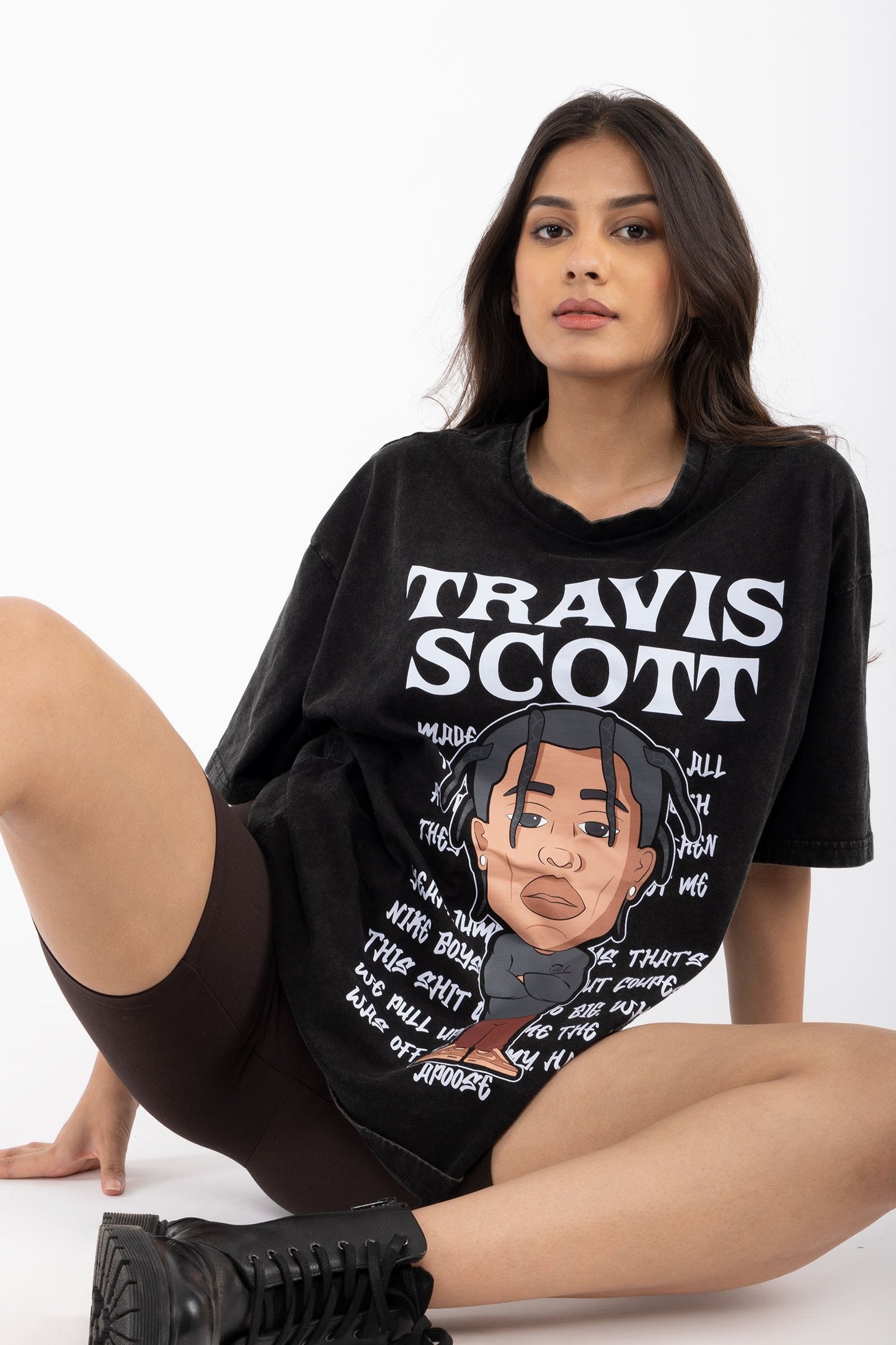 Travis Scott Faded Oversized T-shirt