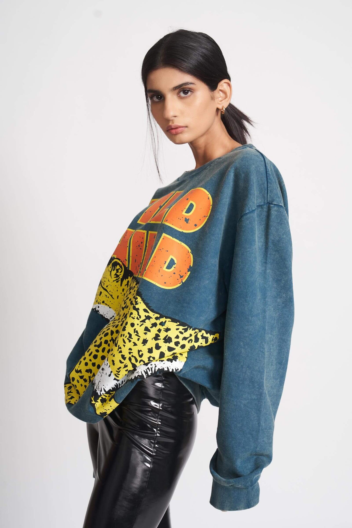 Untamed Faded Effect Heavyweight Sweatshirt