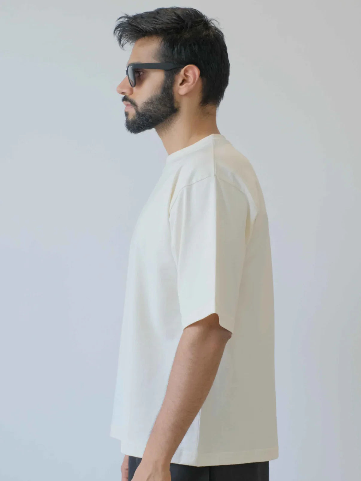 All Day Not-White Oversized Tee - Wi-fi & Sarcasm