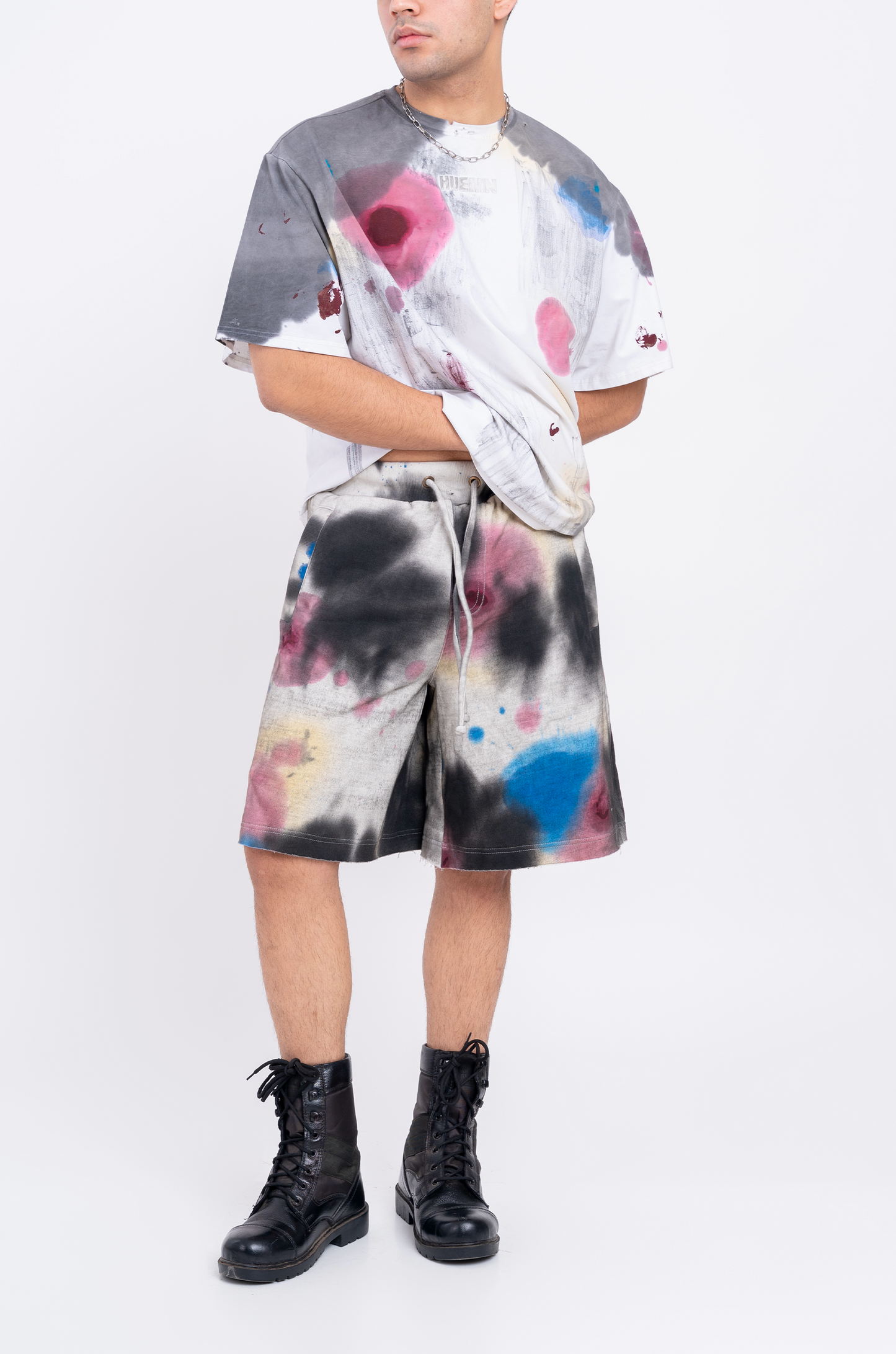 Huemn Blood Washed Short (White)