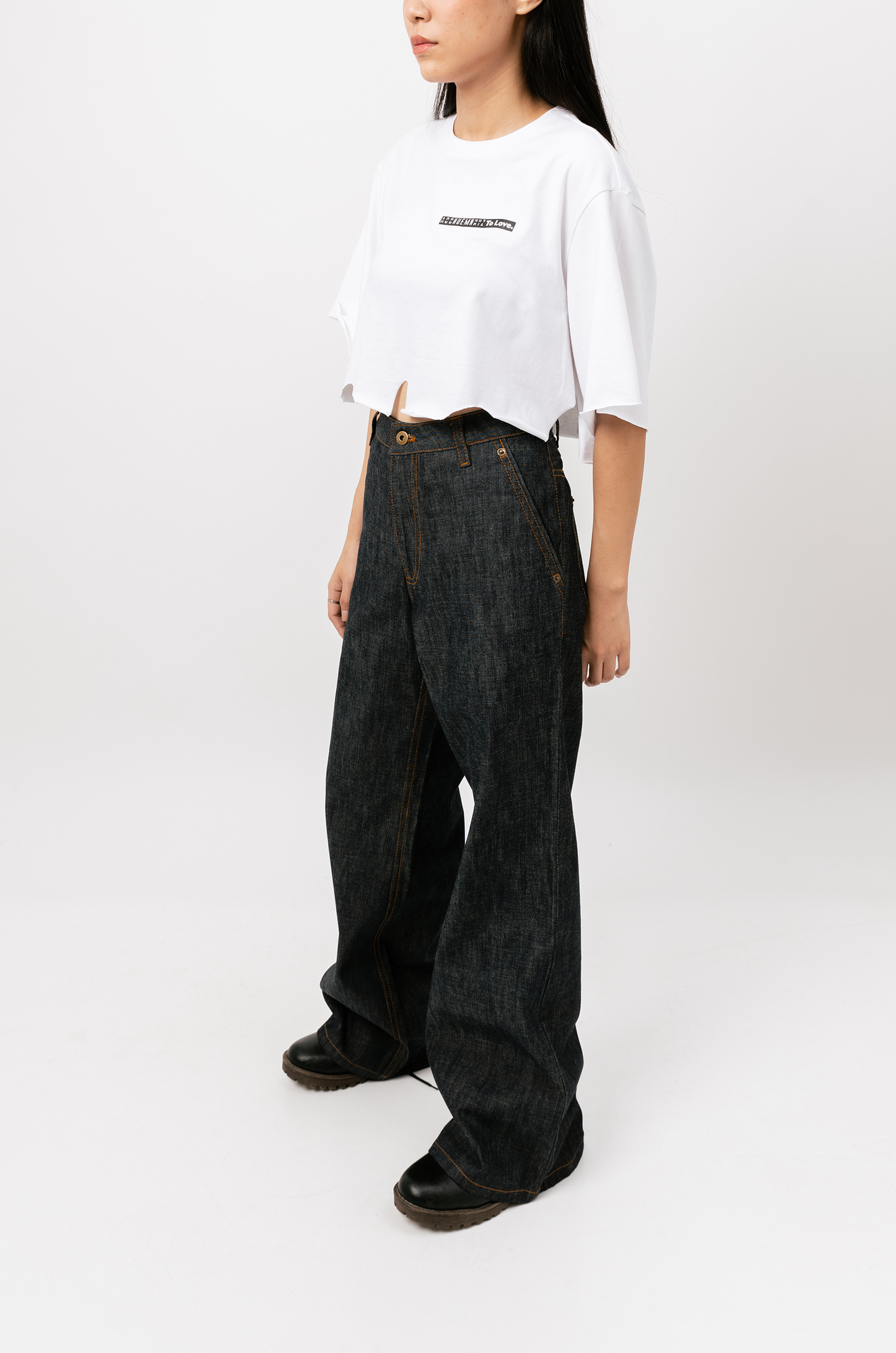 To Love Crop Top (White)