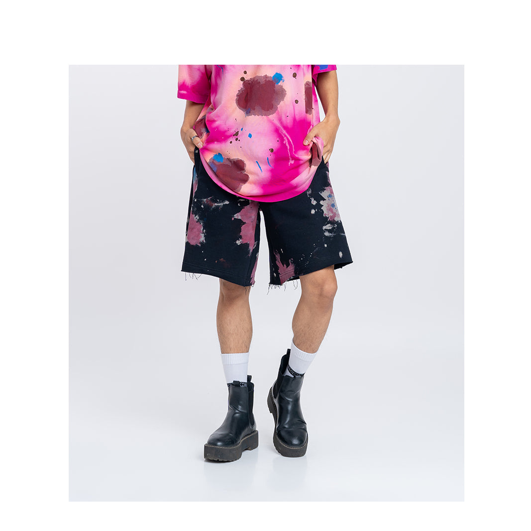 Huemn Blood Washed Shorts (Black)