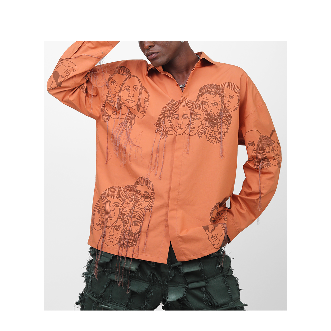 Handcrafted Diversity Stream Shirt (Copper Tan)