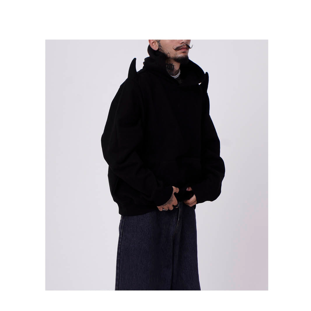 The Devil  Wears Huemn Hoodie (Black)
