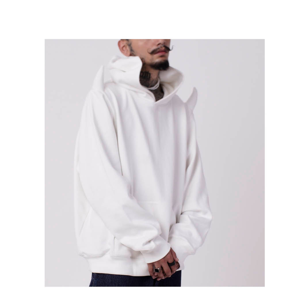 The Devil  Wears Huemn Hoodie (White)
