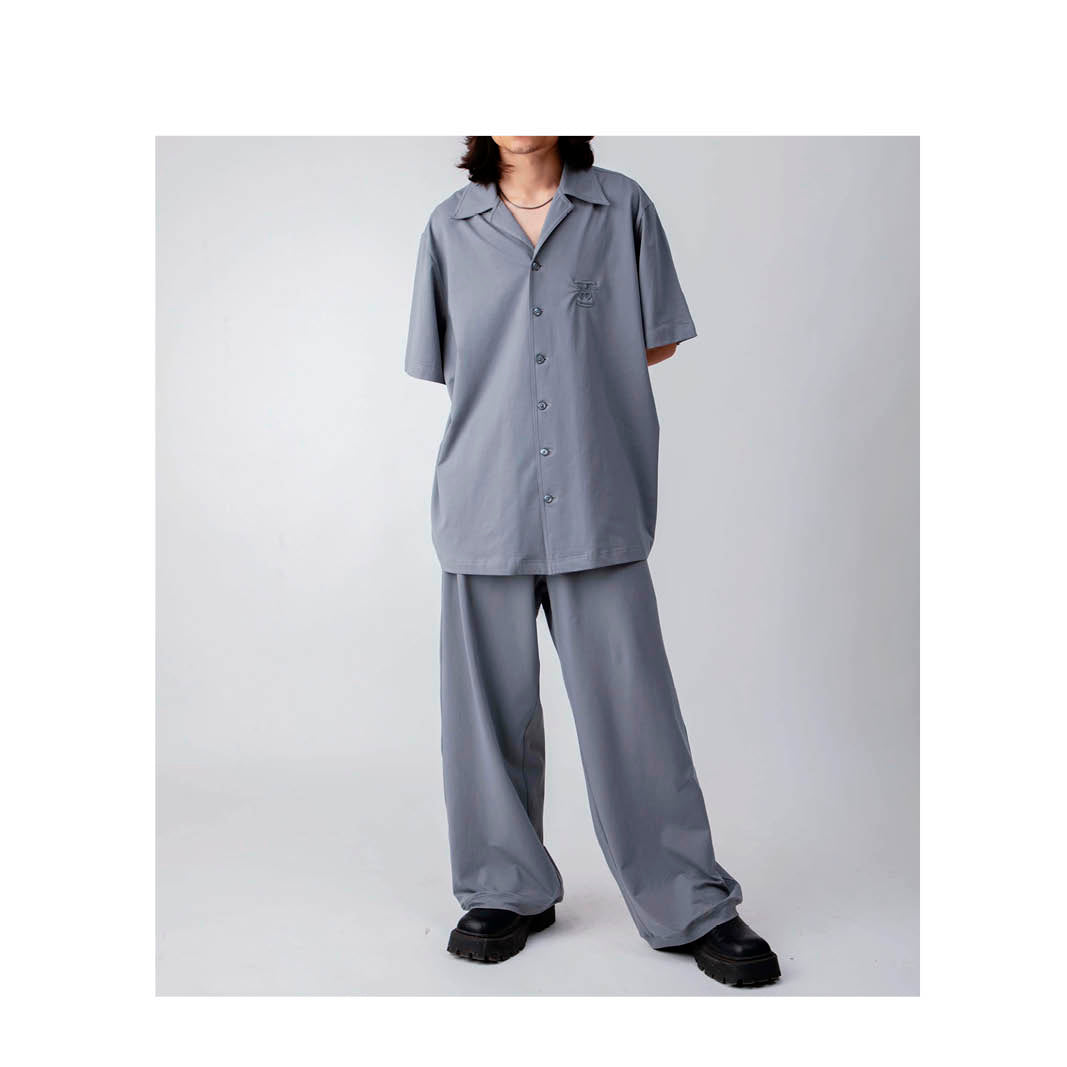 Huemn Gorilla Insignia Oversized Bowling Co-Ord Set (Grey)