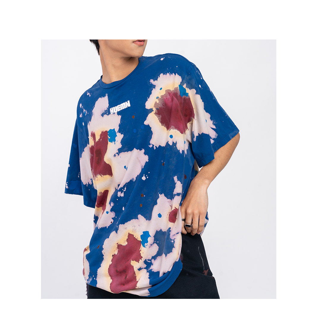 Huemn Blood Washed T-Shirt (Blue)