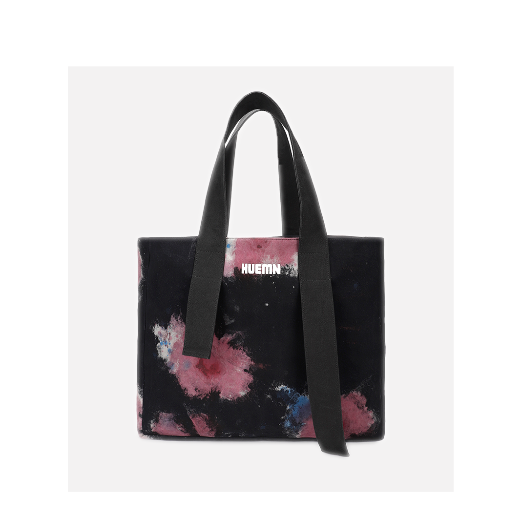 Handcrafted Huemn Blood Washed Tote (Black)