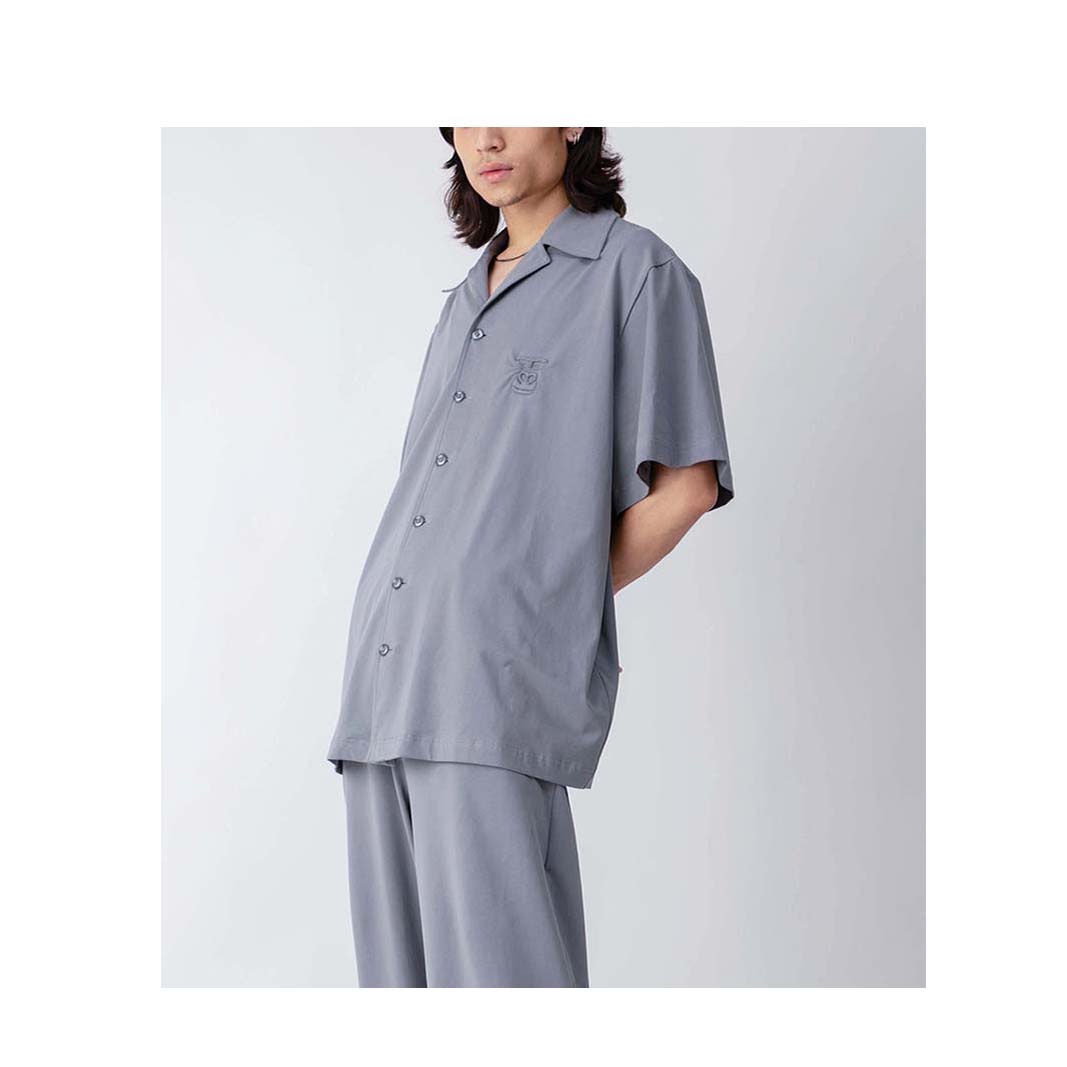 Huemn Gorilla Insignia Oversized Safari Shirt (Grey)