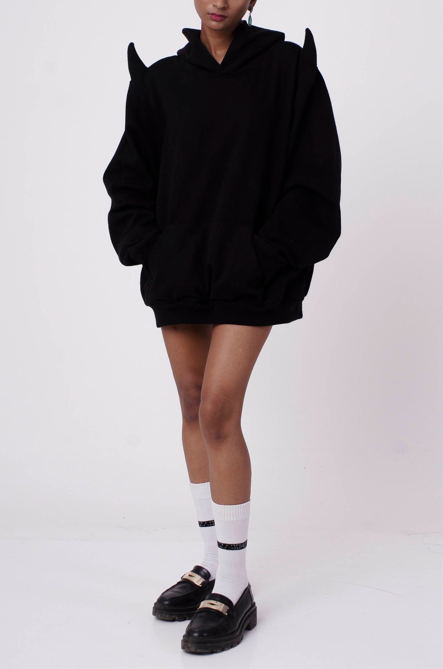 The Devil  Wears Huemn Hoodie (Black)