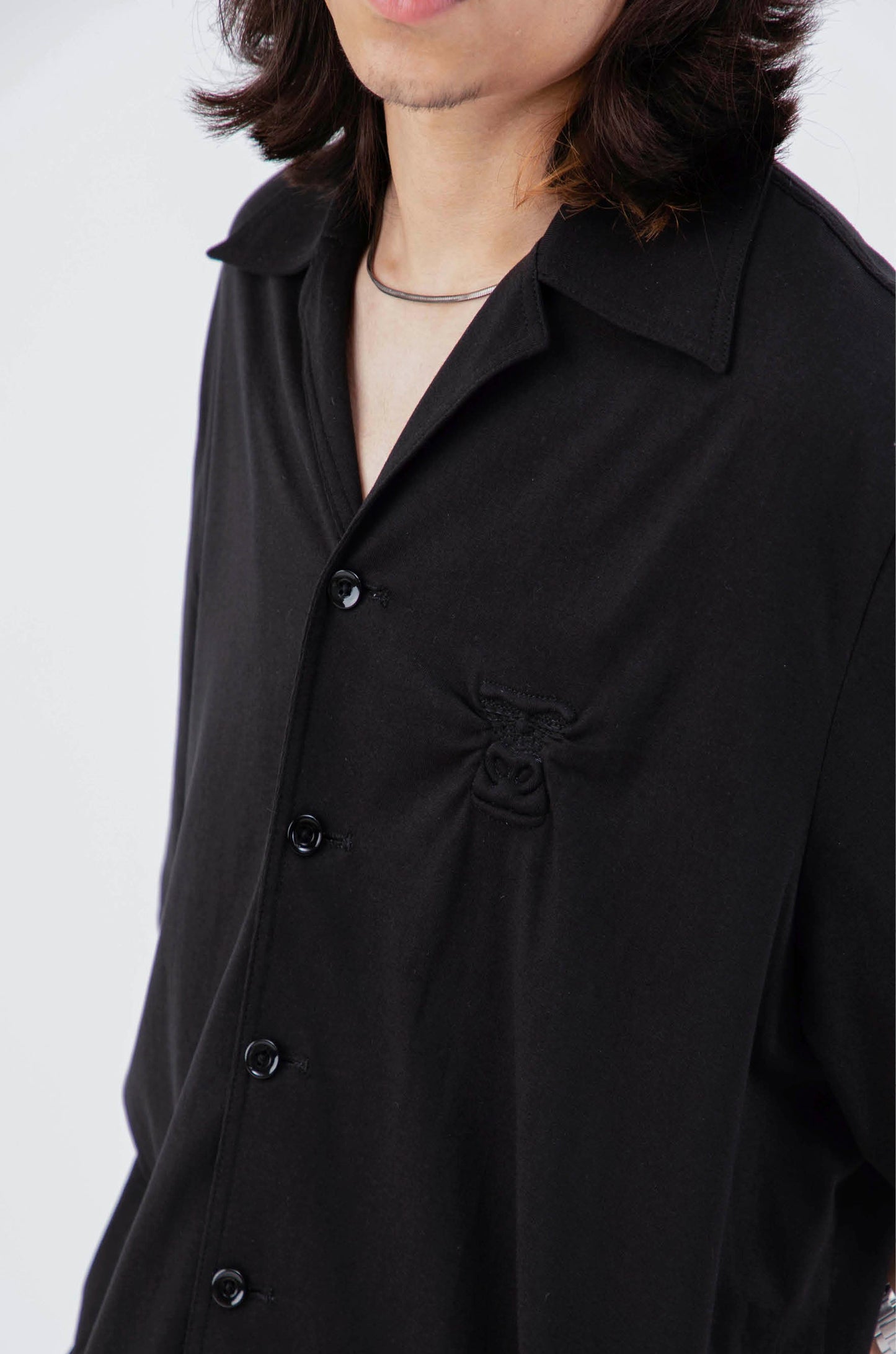 Huemn Gorilla Insignia Oversized Safari Shirt (Black)