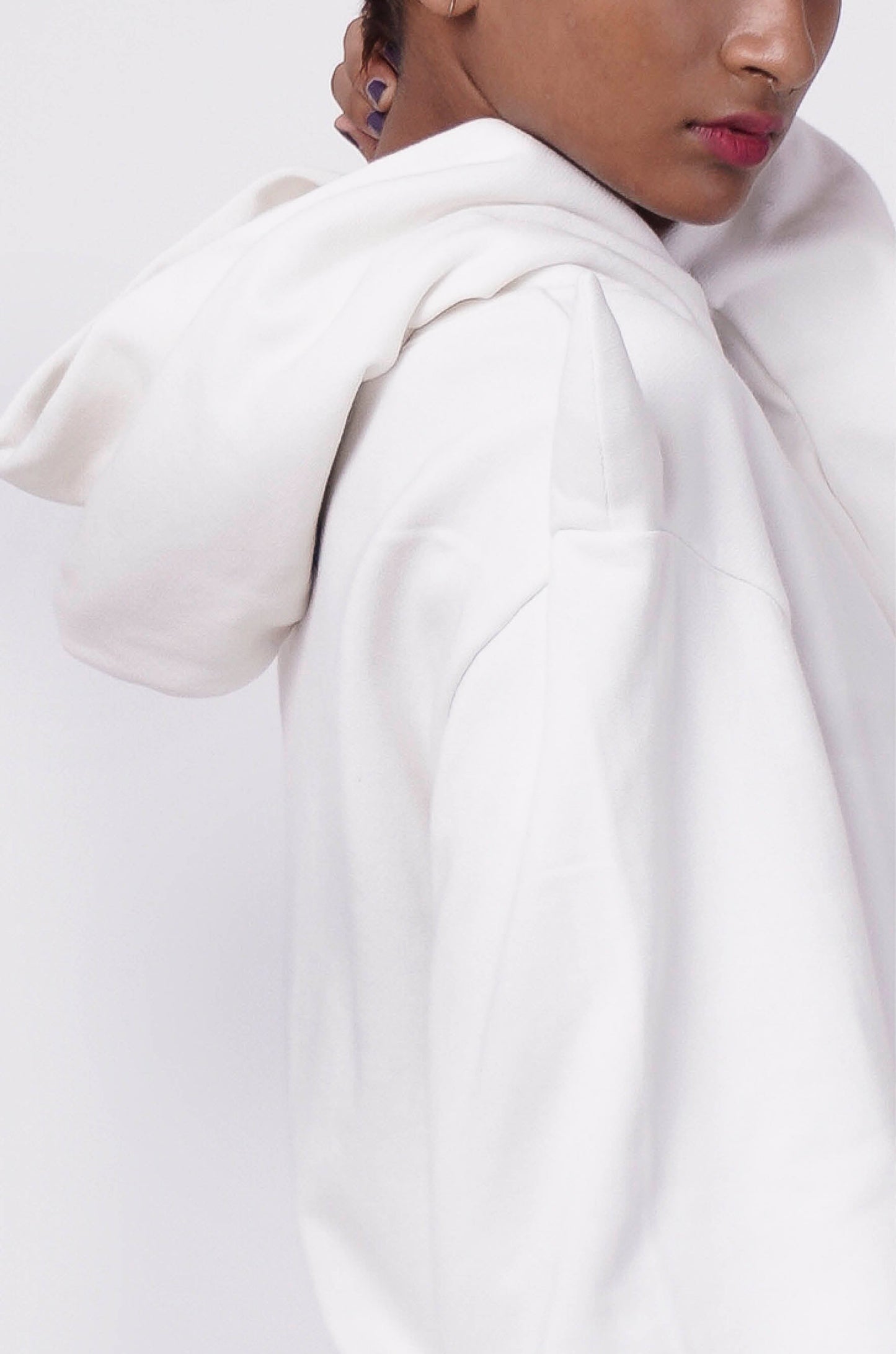 The Devil  Wears Huemn Hoodie (White)