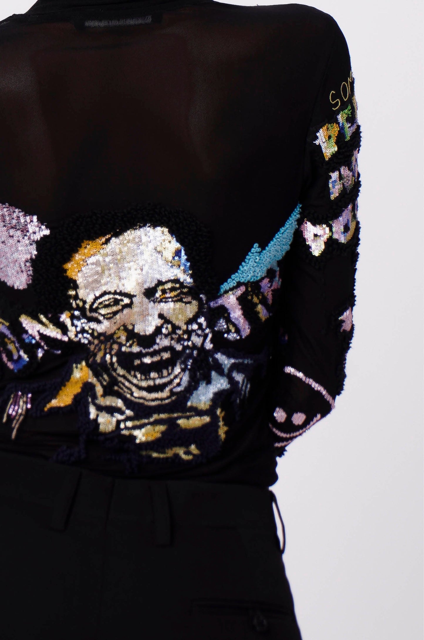 Handcrafted Second Skin Graffiti Top