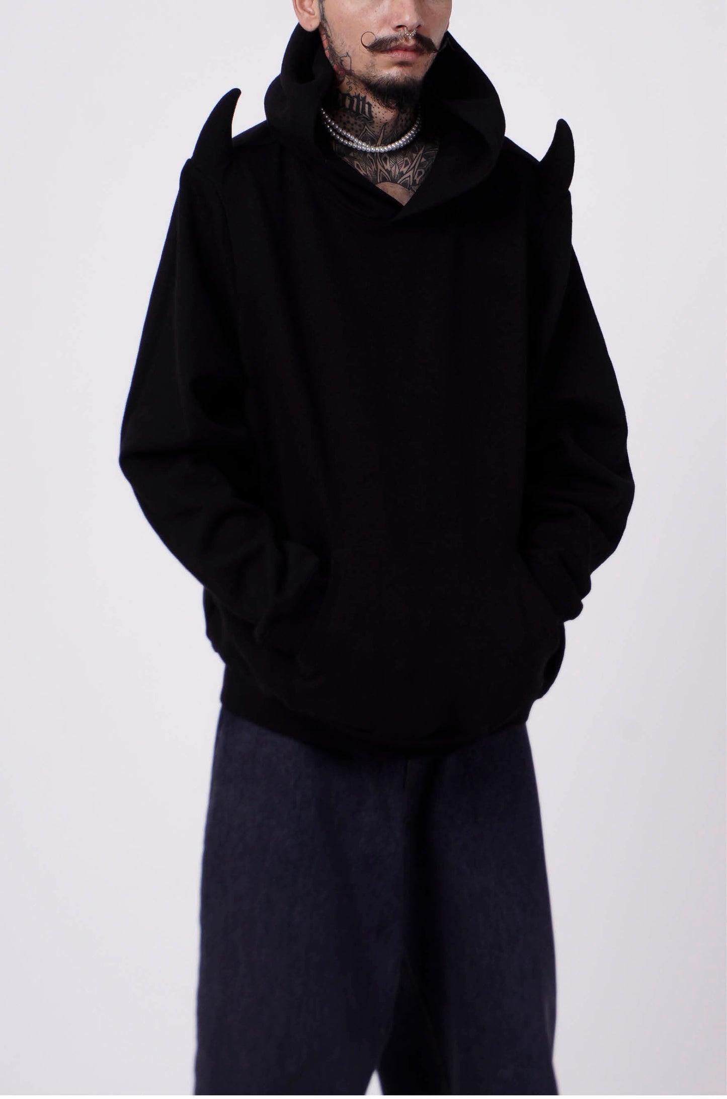 The Devil  Wears Huemn Hoodie (Black)