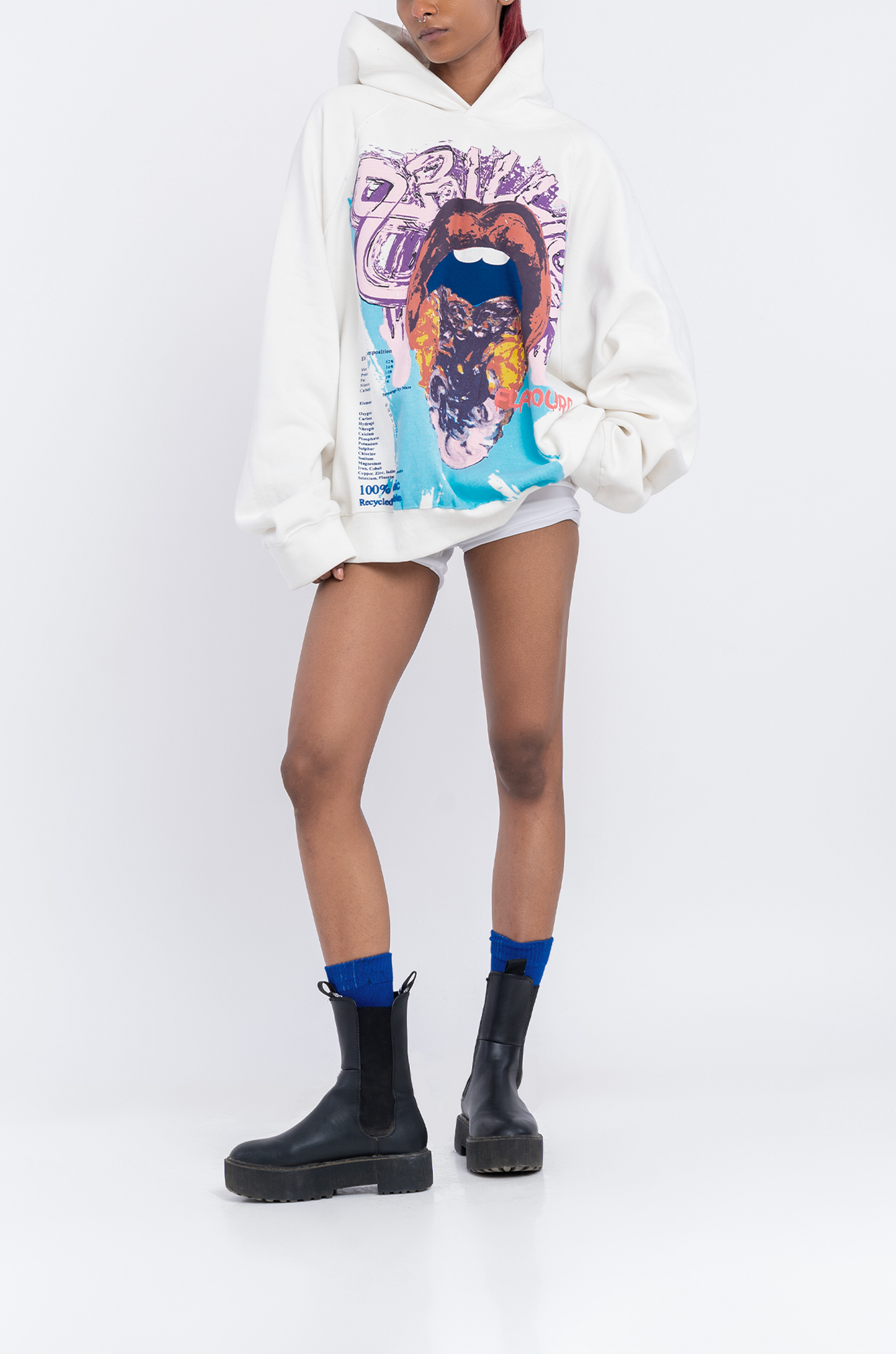 '8 Billion Flavours' Hoodie (White)