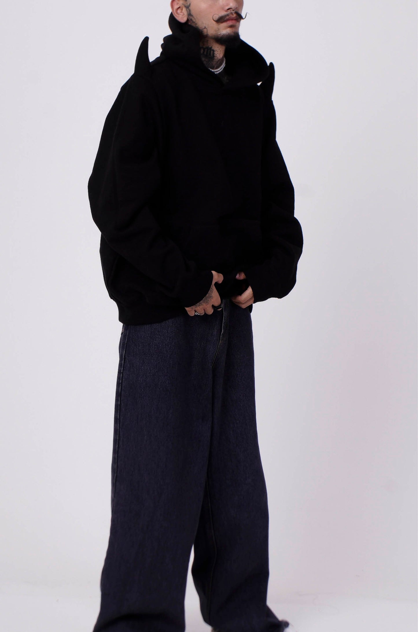 The Devil  Wears Huemn Hoodie (Black)