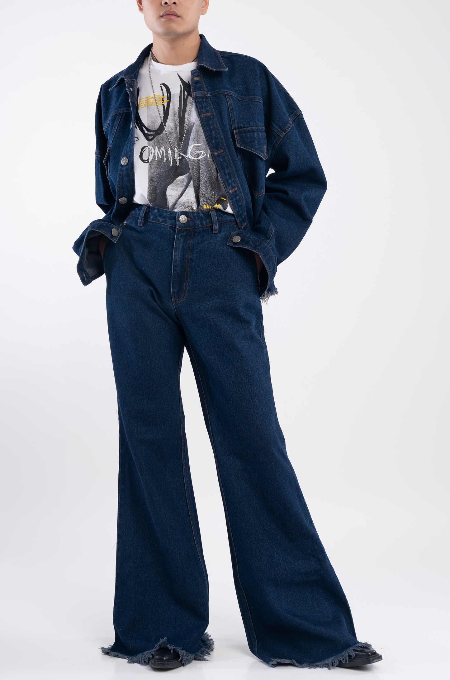 Classic Distressed Denim Jacket