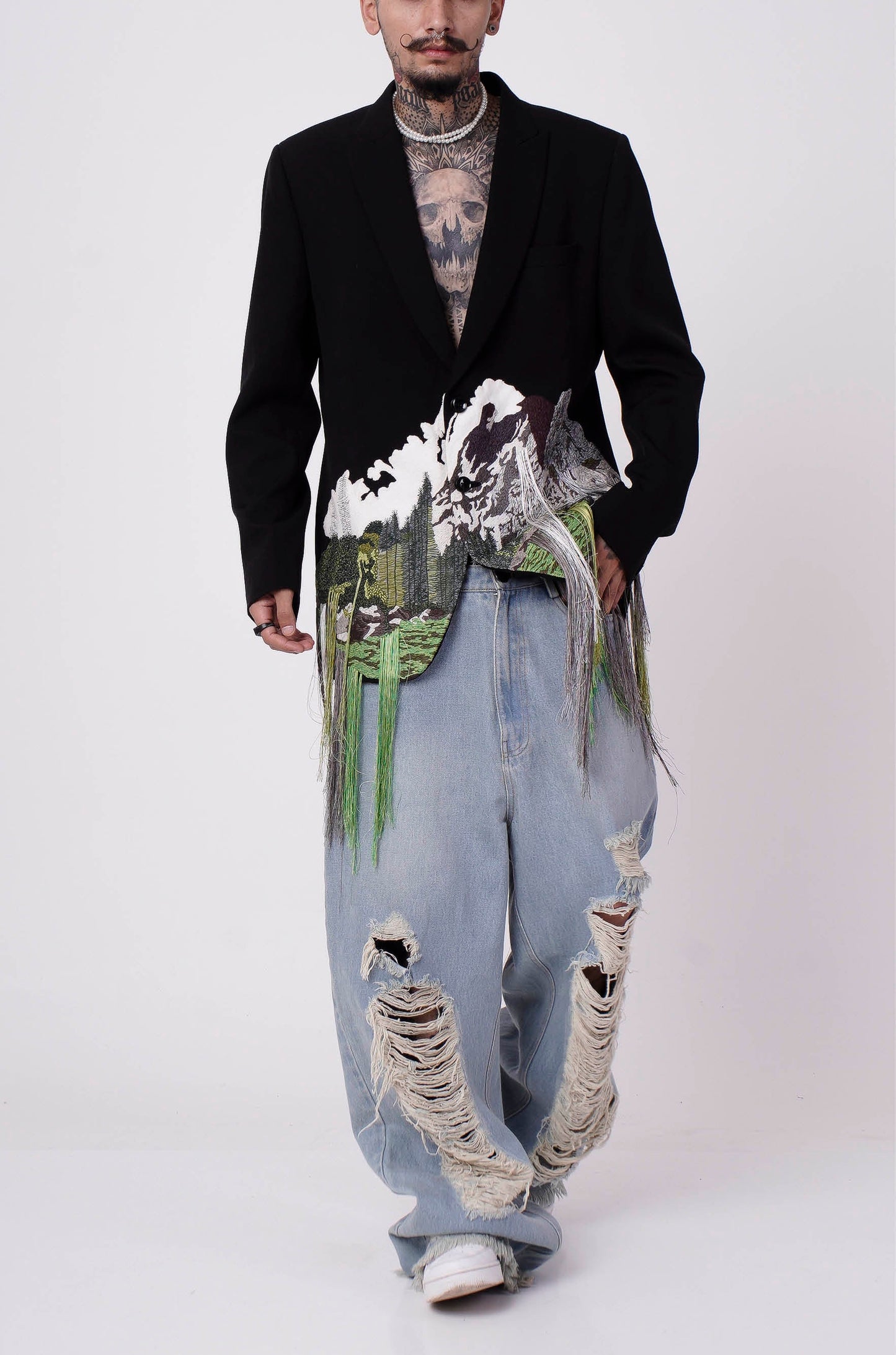 Handcrafted 'Mountains' Blazer