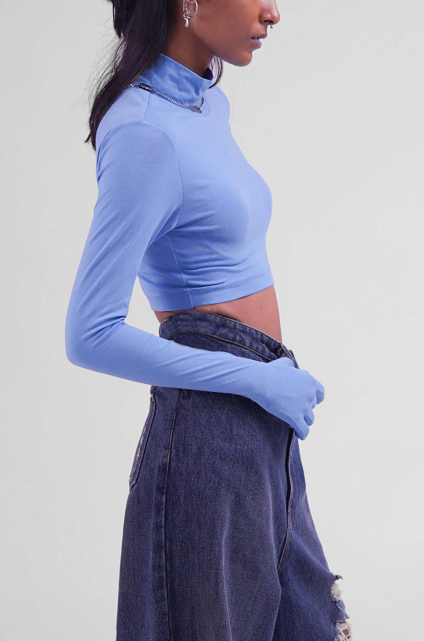 Second Skin Crop Top 2.0 (Powder Blue)